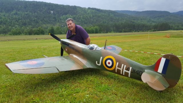 Hadde også besøk av Tom bogner med sin flotte Spitfire 