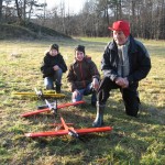 Jonas, Andreas og Mikal med Peacemakerene sine